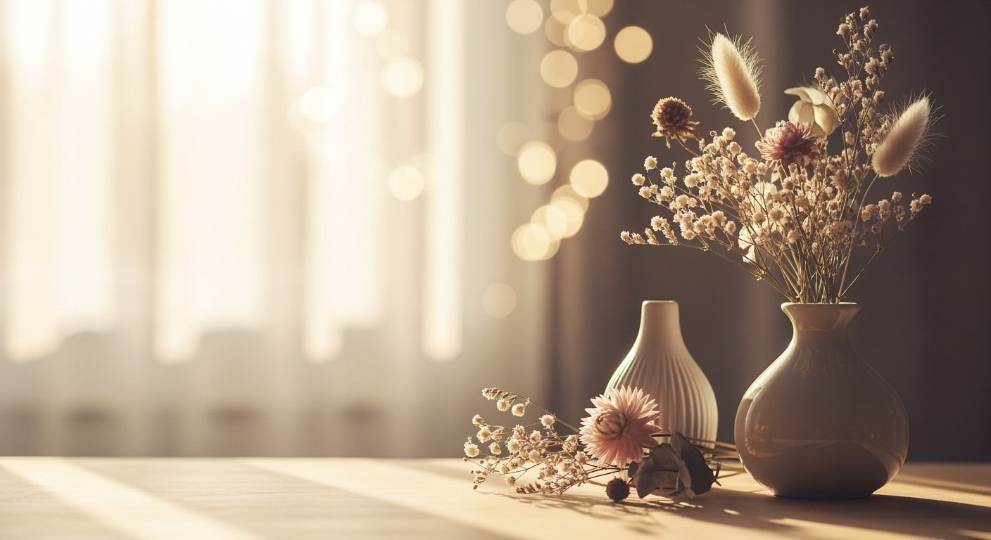Vase of flowers sitting on top 21