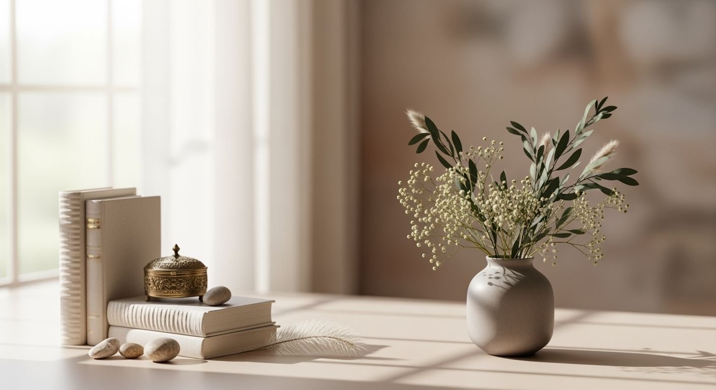 Vase of flowers sitting on top 6
