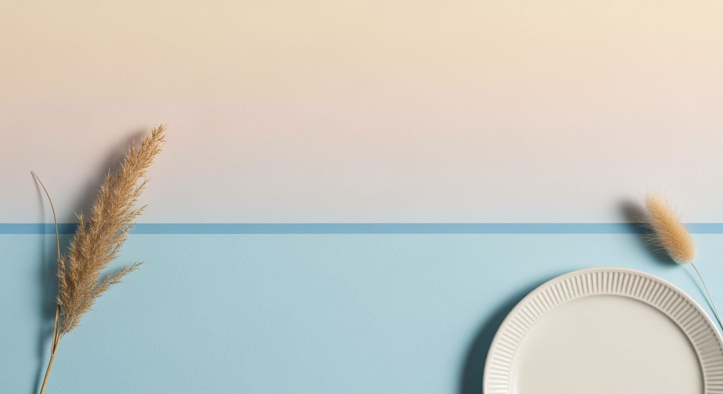 White plate sitting on top of 5