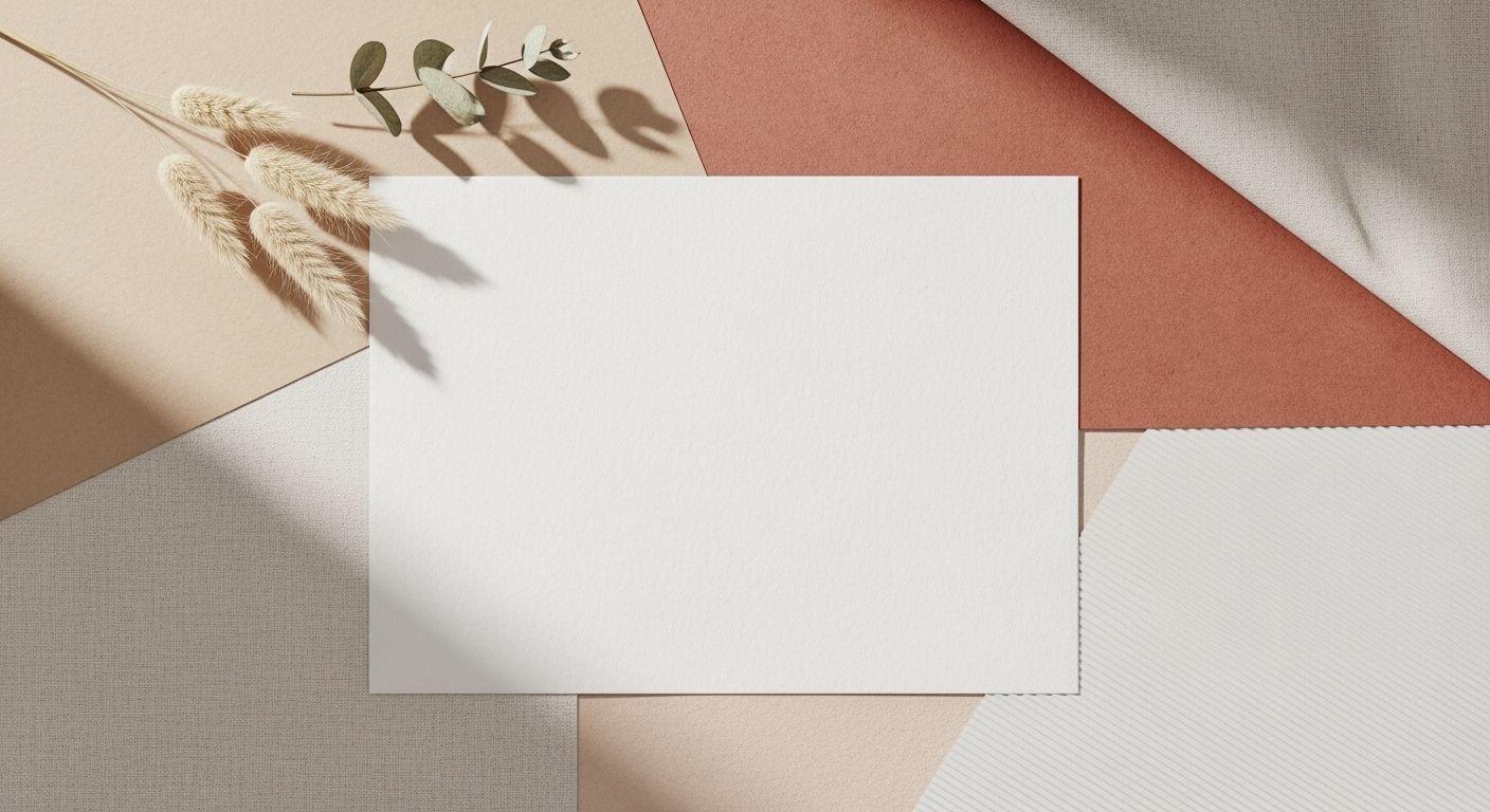 White sheet of paper sitting on 3