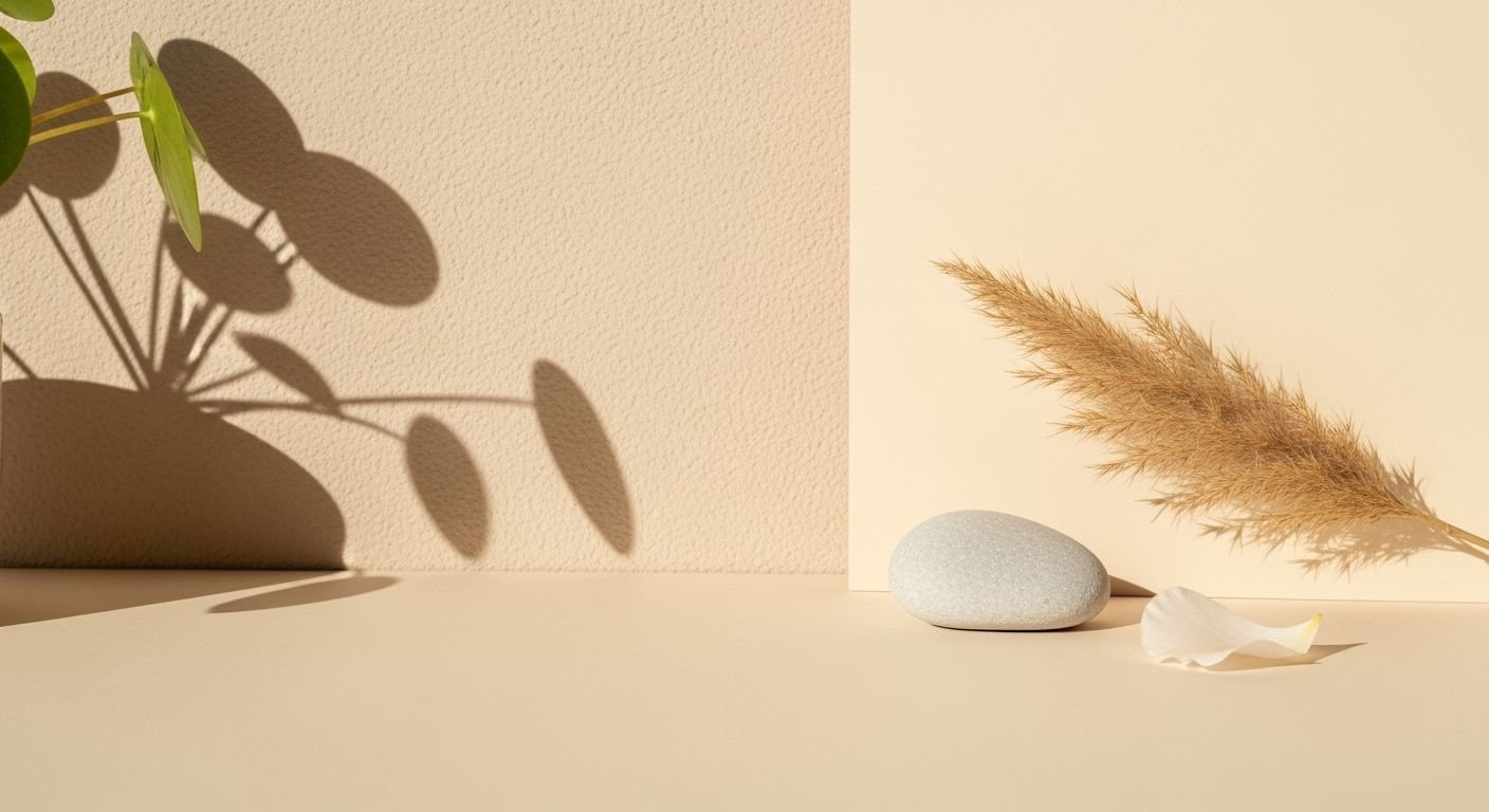 White stone sitting on top of