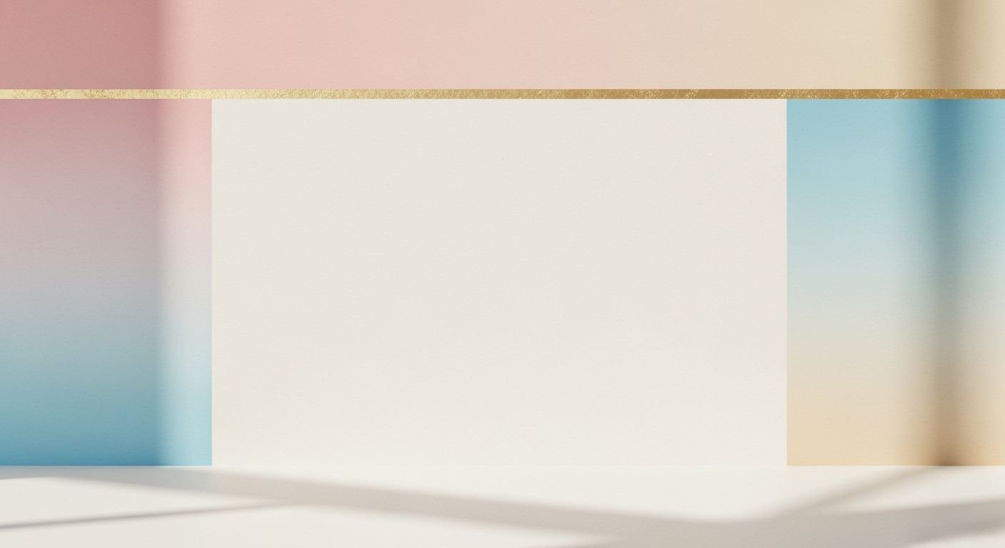 White table with a pink and