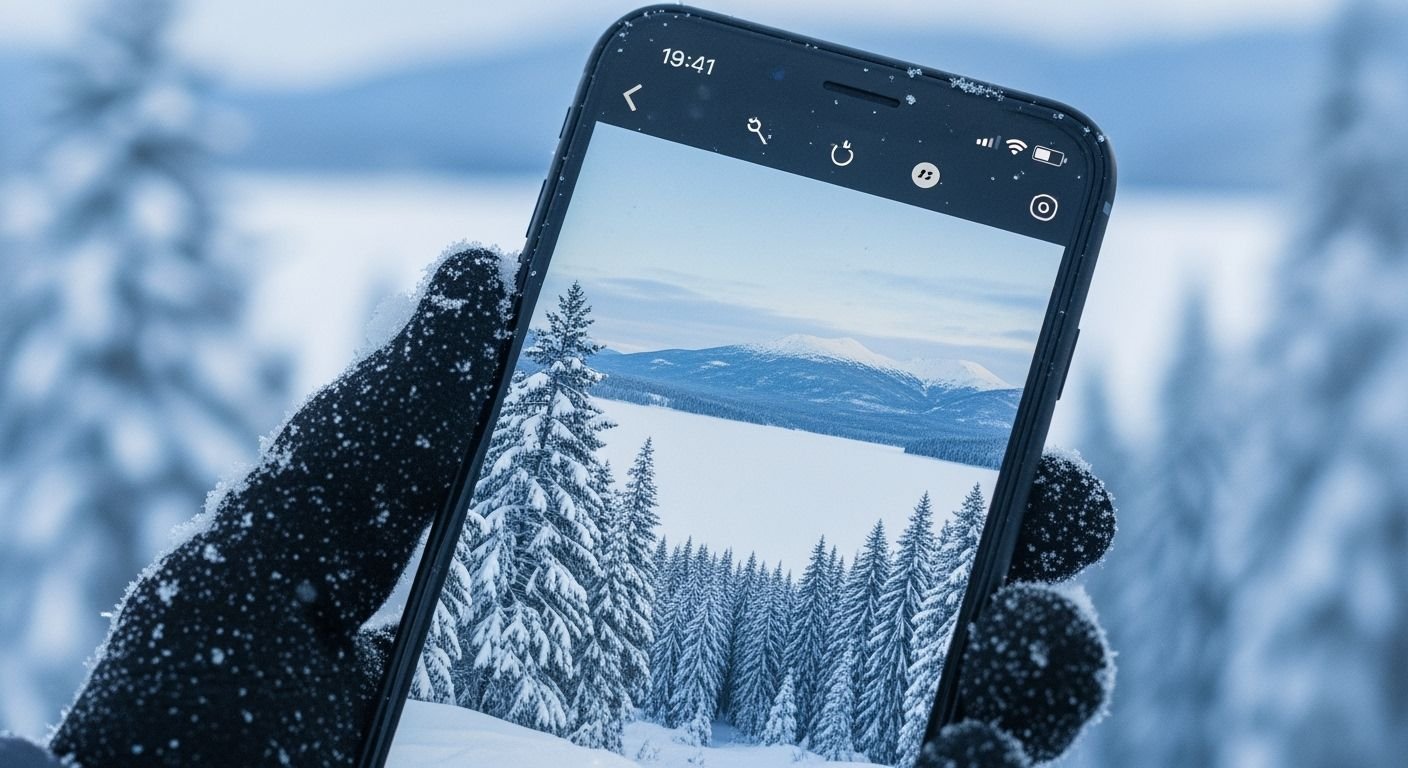 Winter background iphone image 7