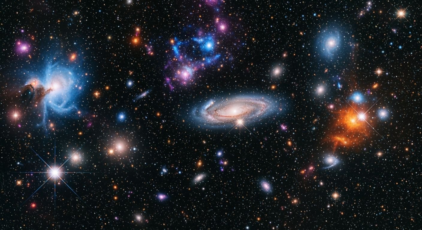 With stars background image