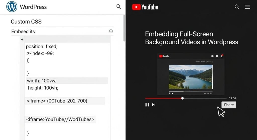 Youtube video als vollbild background video in wor image 3