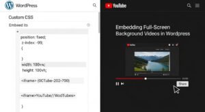 Youtube video als vollbild background video in wor image 3