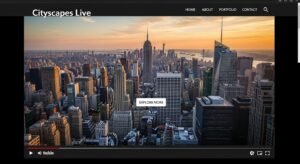 Youtube video als vollbild background video in wor image