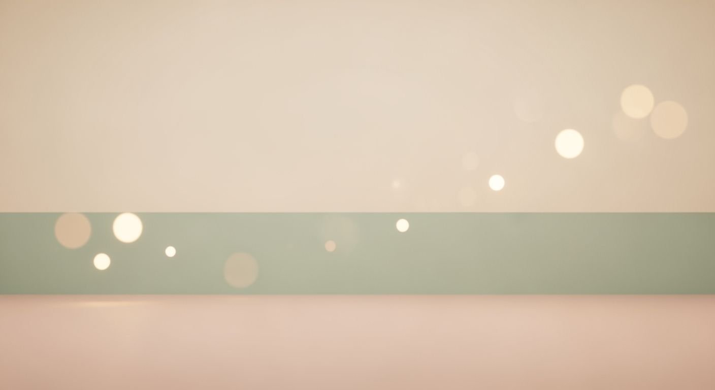 Beige and green background with bokeh lights Background Image