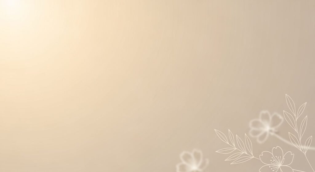 Beige background with white flowers on it Background Image