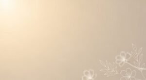 Beige background with white flowers on it Background Image