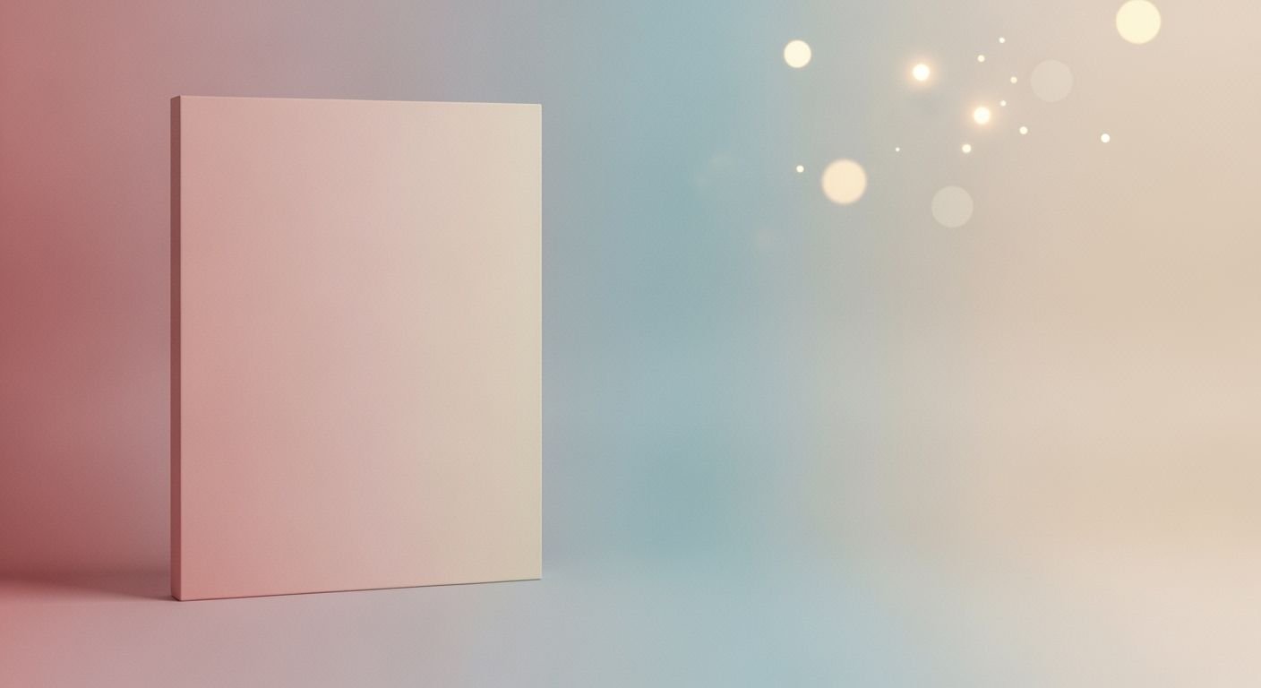 Blank canvas on a pink and blue background Background Image