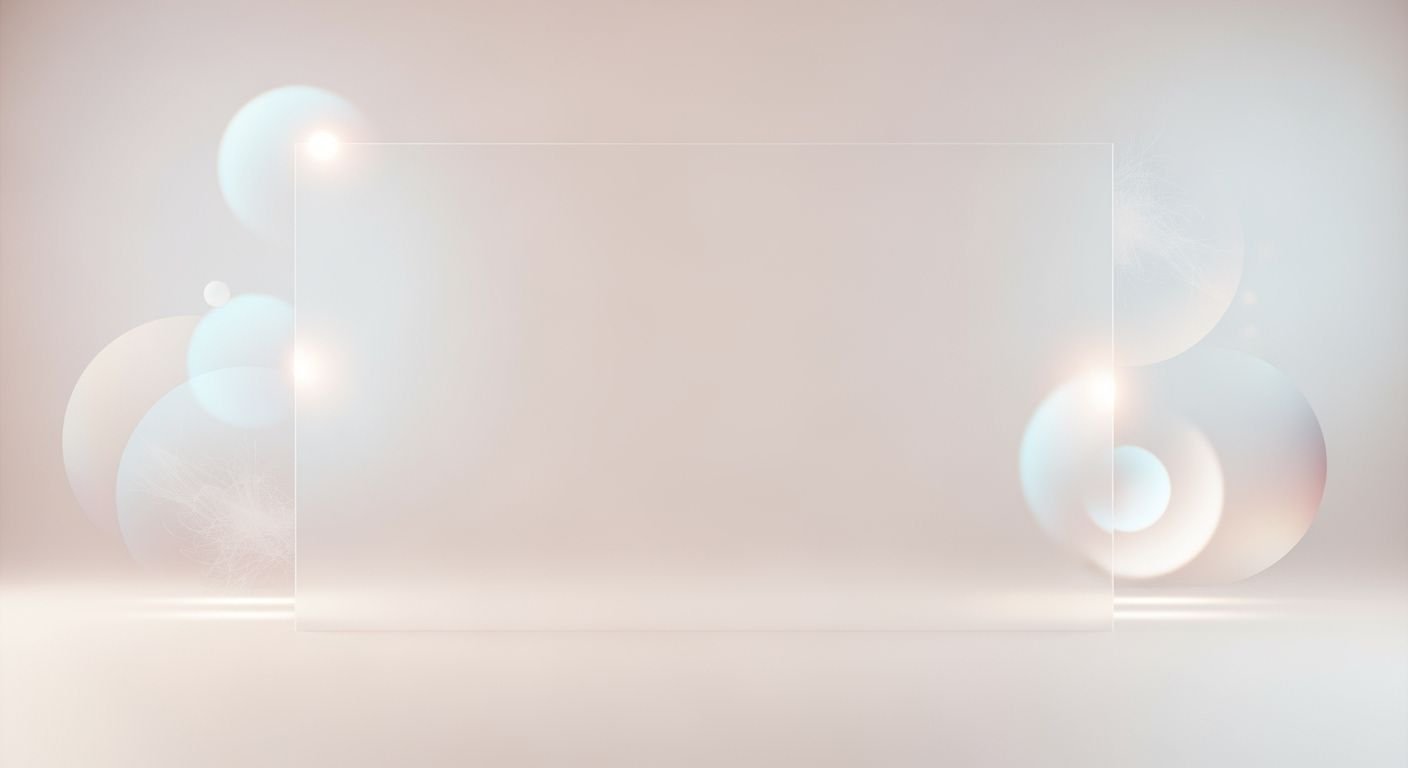 Blank glass sign on a white background Background Image