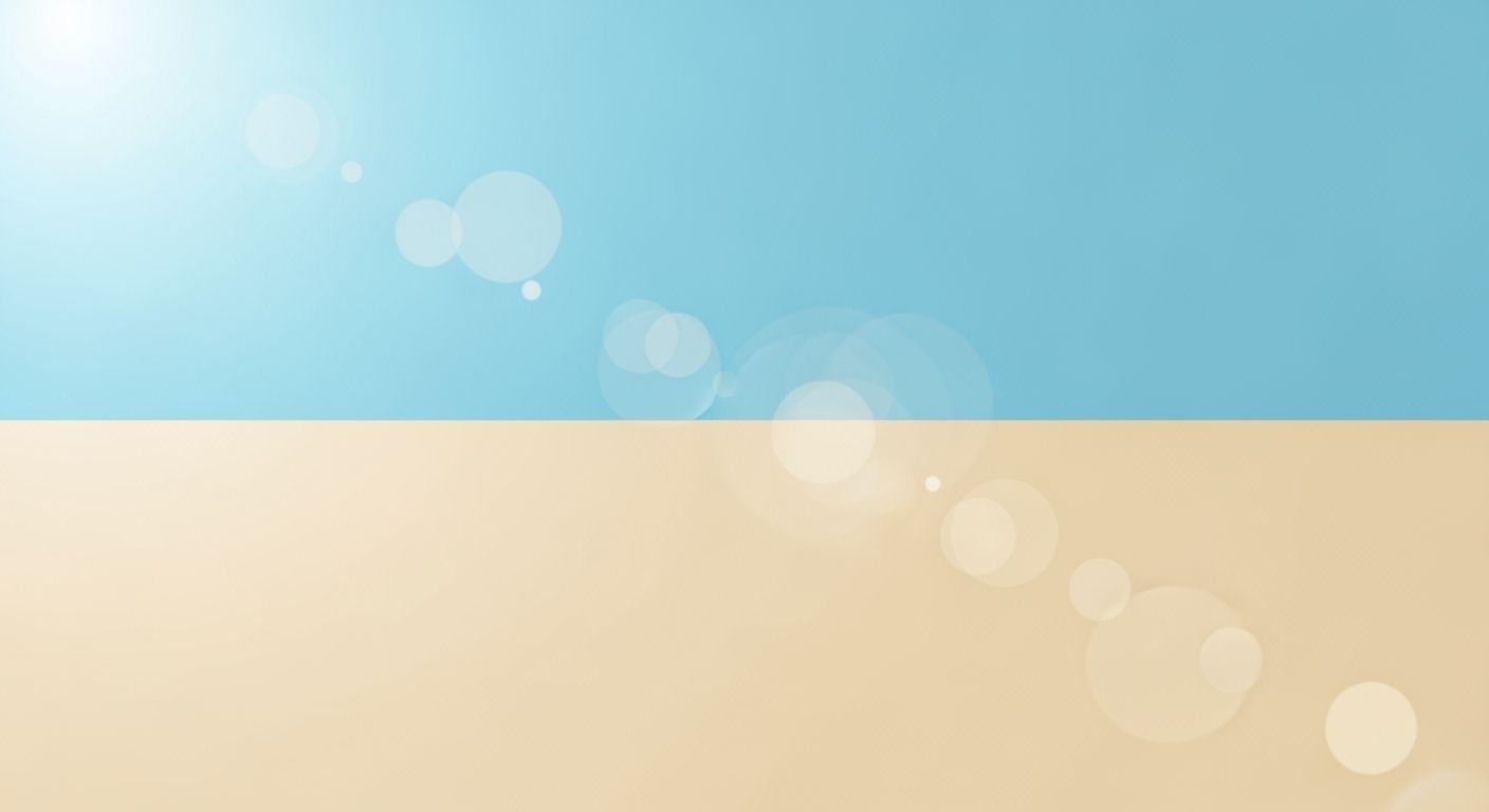 Blue and beige background with bubbles Background Image