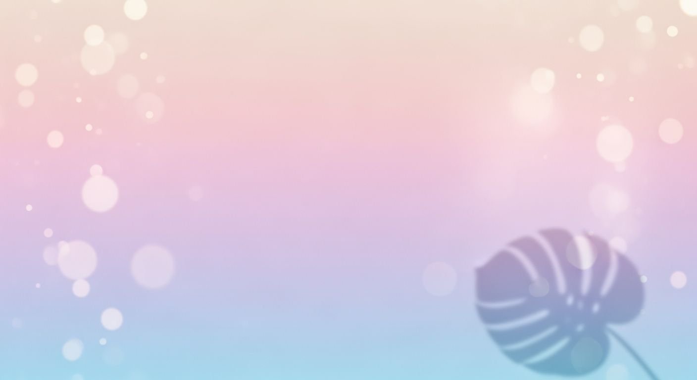 Blue and pink background with a dandelion in the middle Background Image