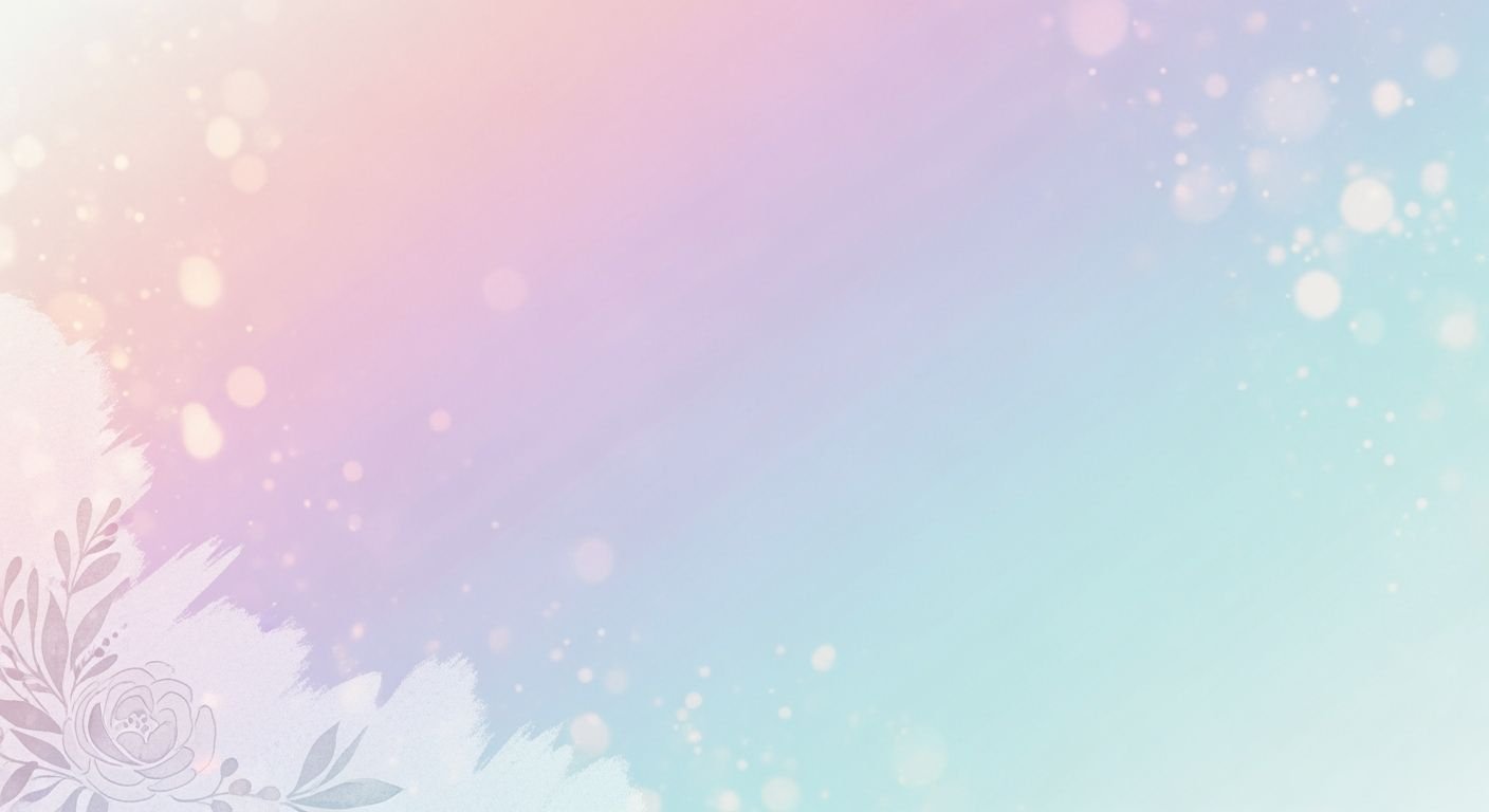 Blue and pink background with a flower on it Background Image