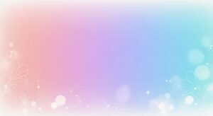 Blue and pink background with flowers and bubbles Background Image