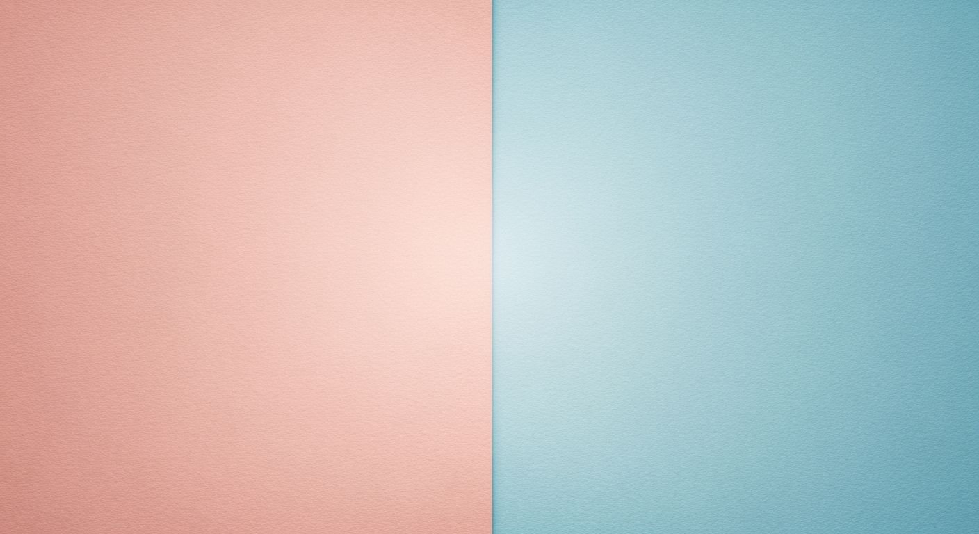 Blue and pink gradient background with a white border Background Image