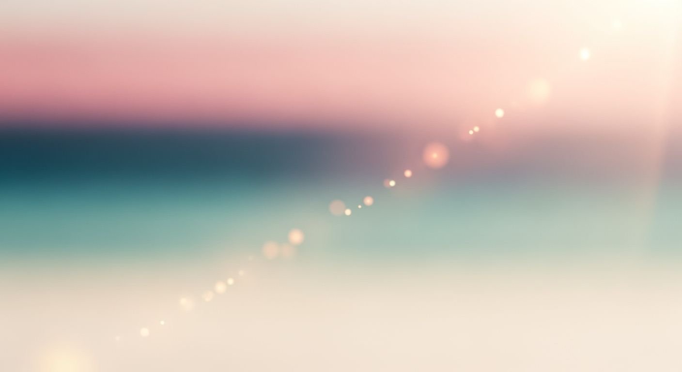 Blurry image of a beach with lights on it Background Image