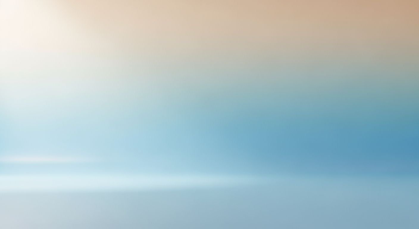 Blurry image of a beach with a boat in the water Background Image