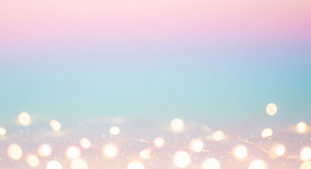 Blurry image of a christmas tree with lights on it Background Image