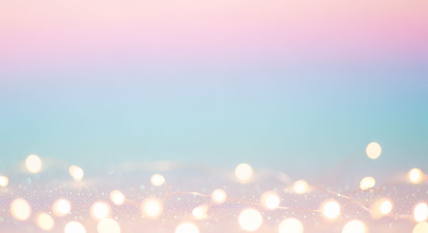Blurry image of a christmas tree with lights on it Background Image