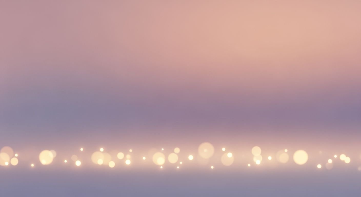 Blurry image of a city skyline at dusk Background Image