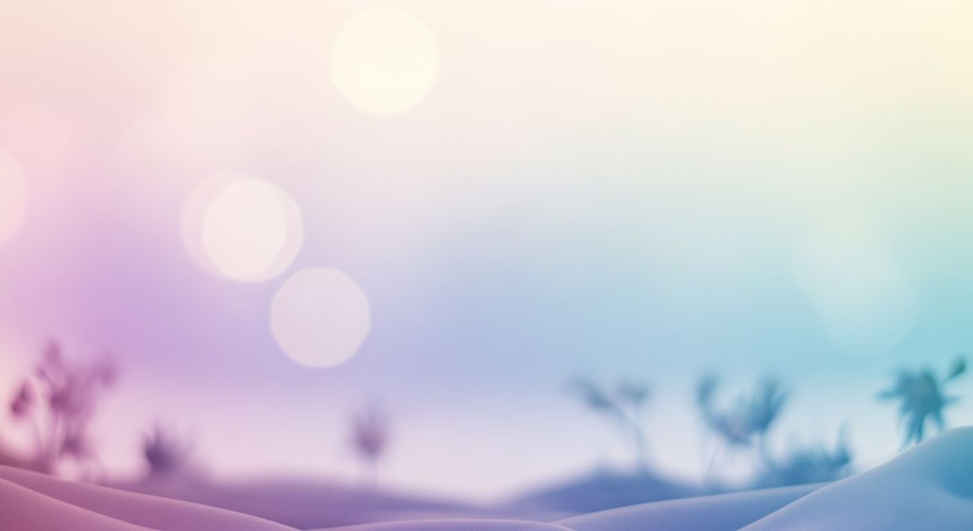 Blurry image of a desert landscape with palm trees Background Image
