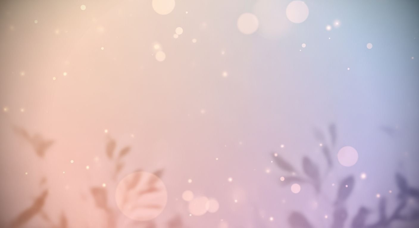Blurry image of a plant with lights in the background Background Image
