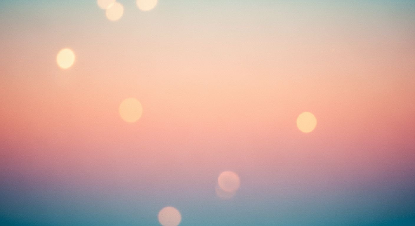 Blurry image of a sunset with bokeh lights Background Image