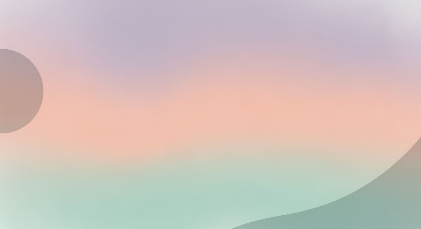 Blurry image of a sunset with a mountain in the background Background Image