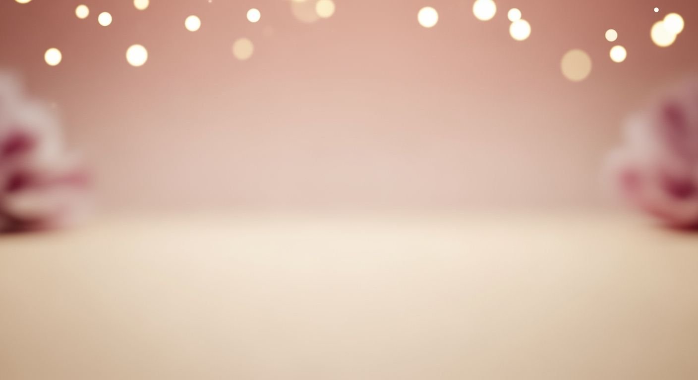 Blurry image of pink flowers on a pink background Background Image