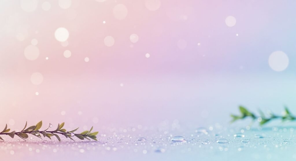 Branch of a plant with water droplets on it Background Image