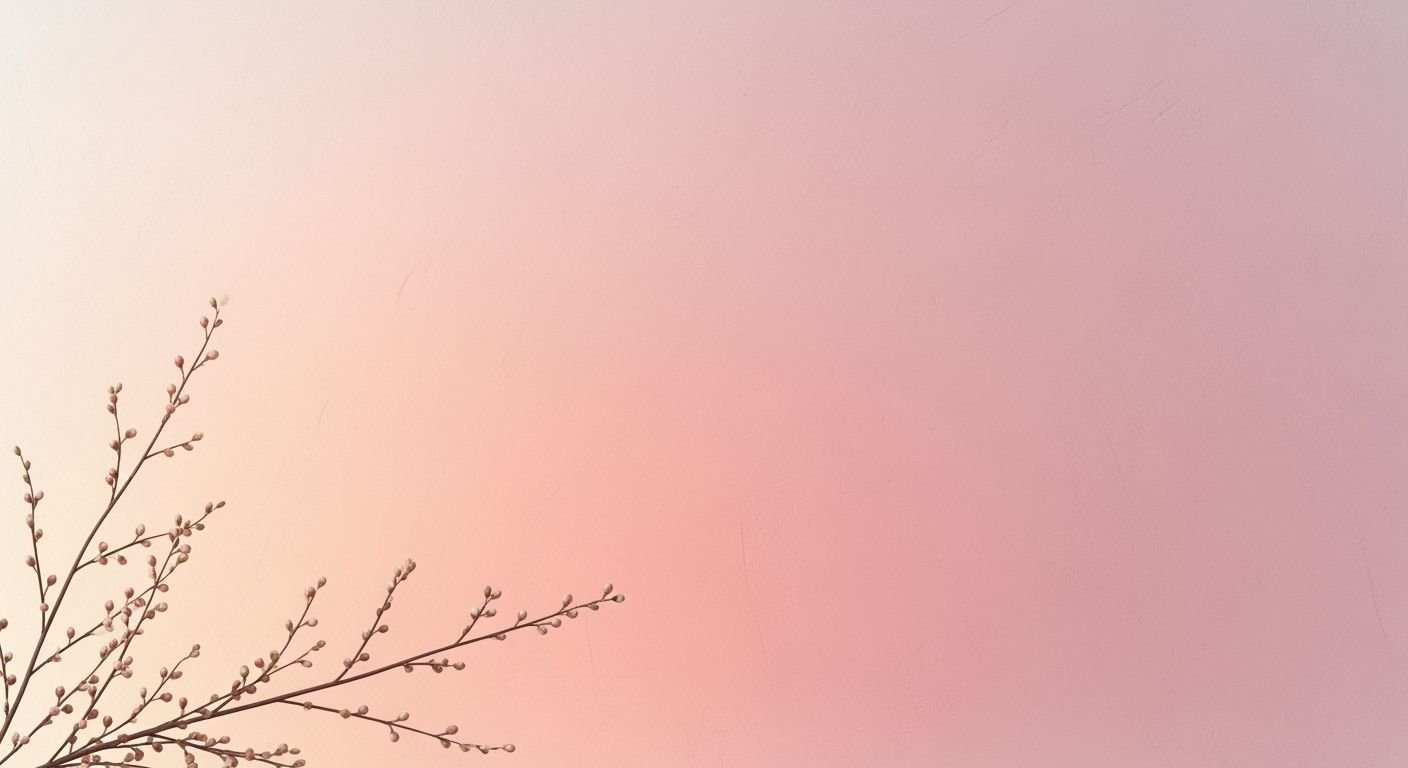 Branch of a tree against a pink wall Background Image