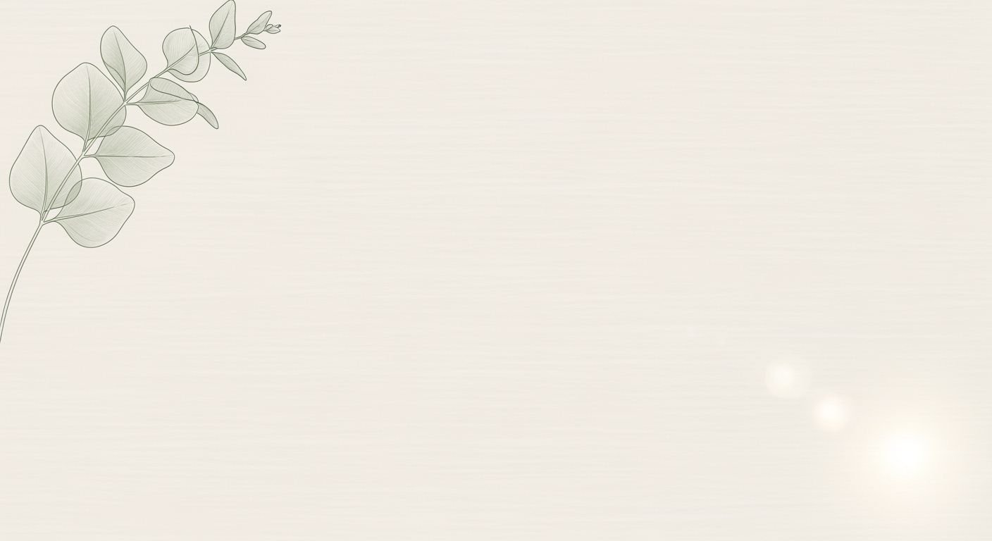 Branch of eucalyptus leaves on a white background Background Image