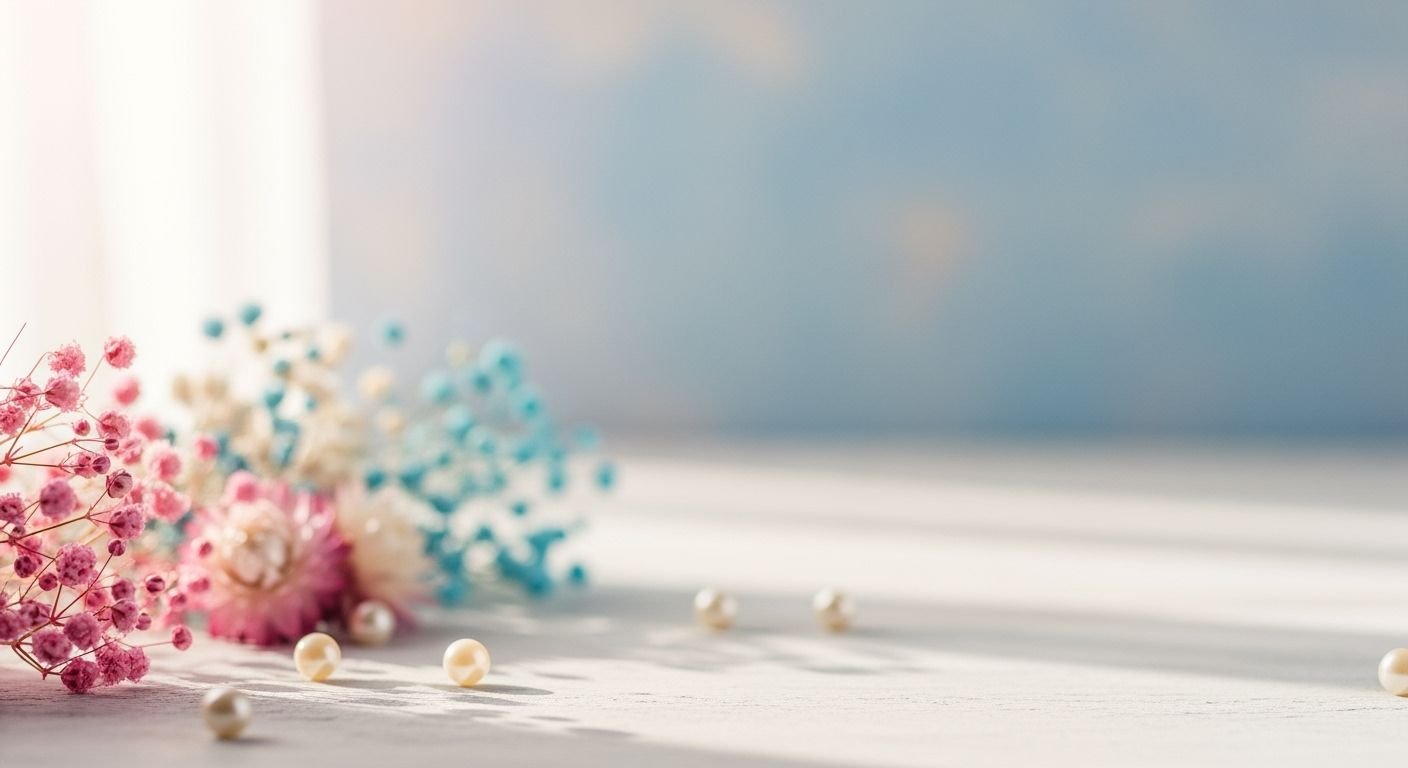 Bunch of flowers sitting on top of a table Background Image