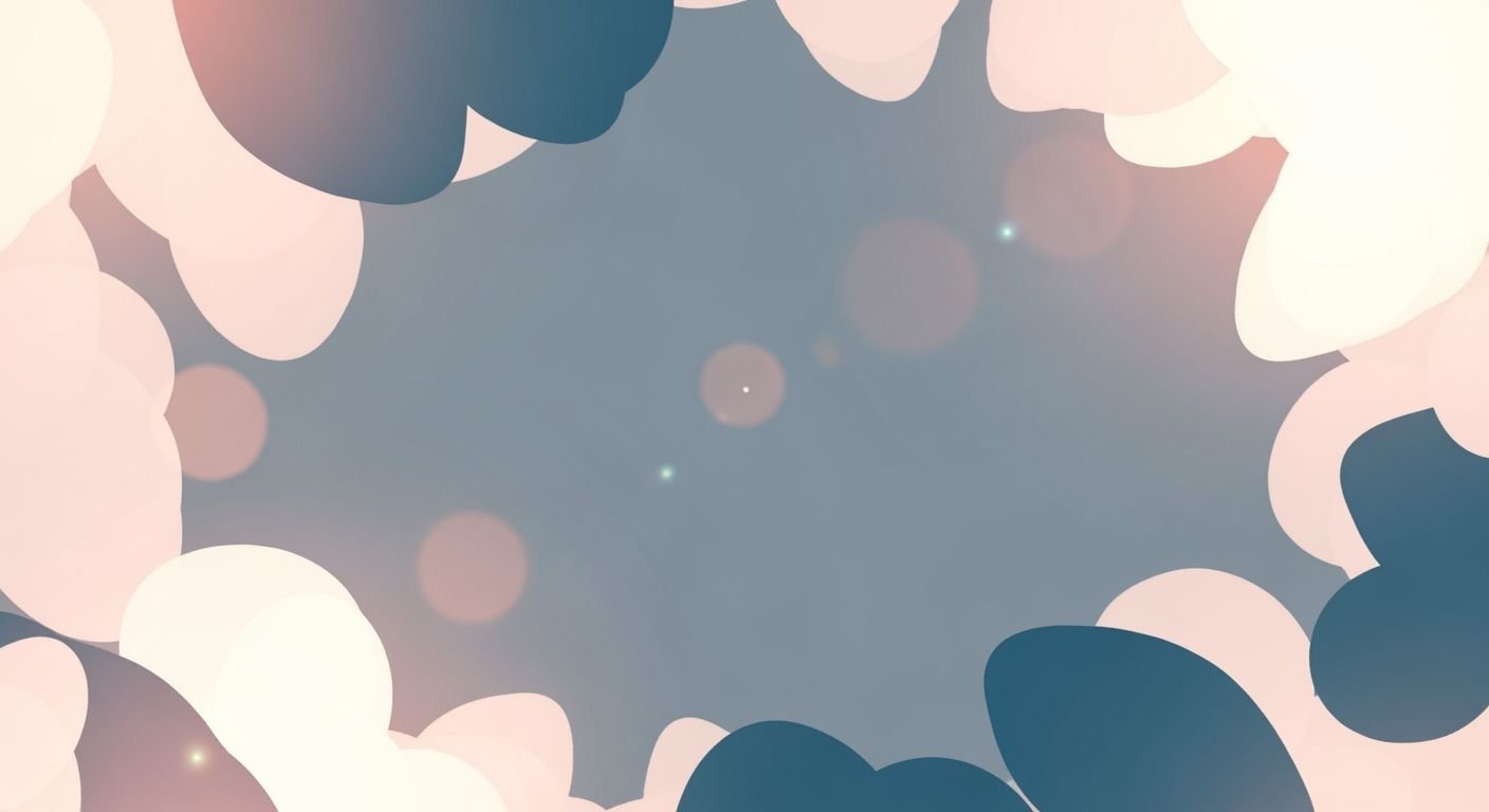 Bunch of pink and blue circles on a blue background Background Image