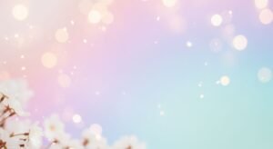 Bunch of white flowers on a blue and pink background Background Image
