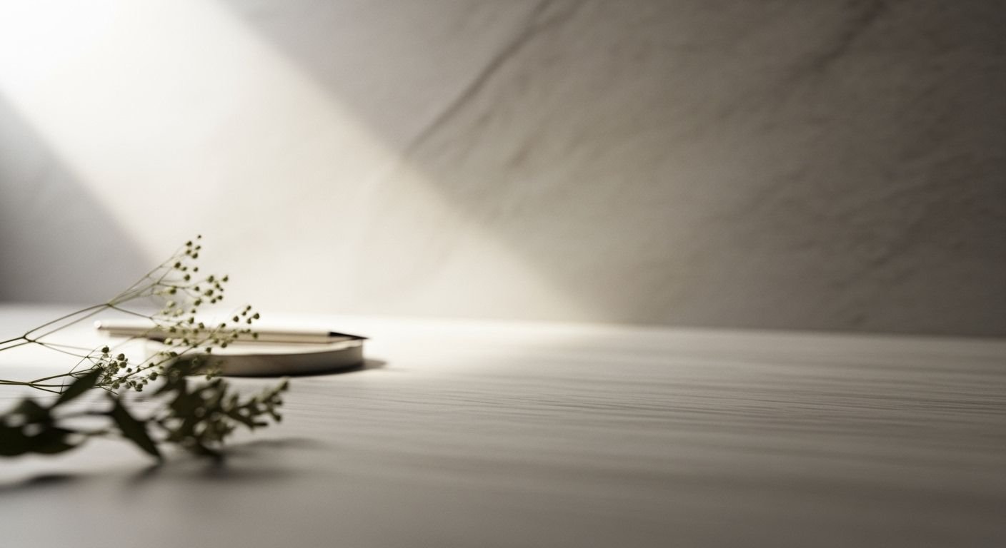 Cell phone sitting on top of a table next to a plant Background Image