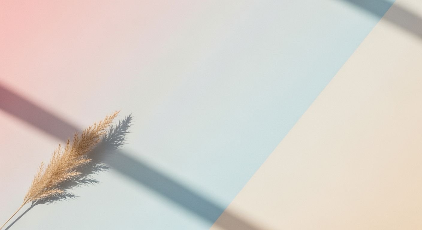 Close up of a plant on a pink and blue background Background Image