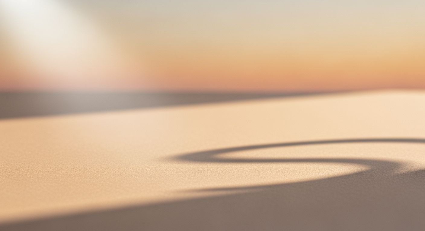 Close up of a sand dune with a sunset in the background Background Image