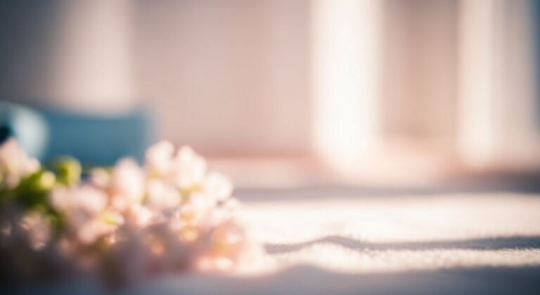 Close up of a vase of flowers on a table Background Image