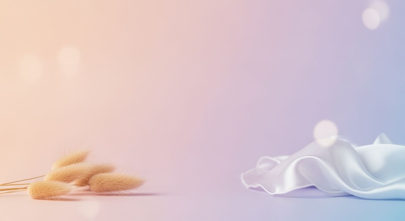 Close up of a white cloth on a pink and blue background Background Image