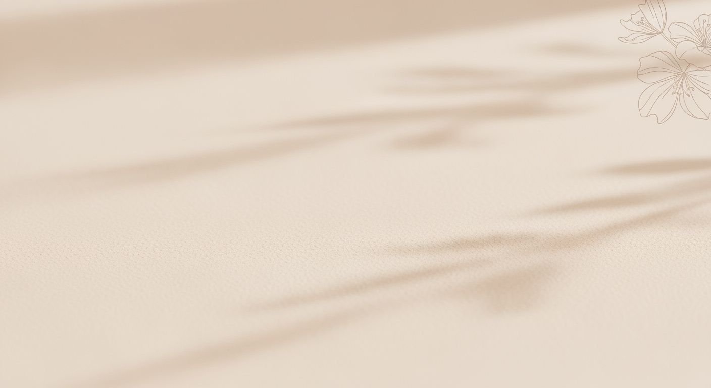Close up of a white flower on a beige background Background Image