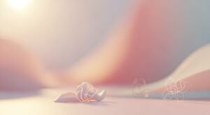 Couple of paper flowers sitting on top of a table Background Image