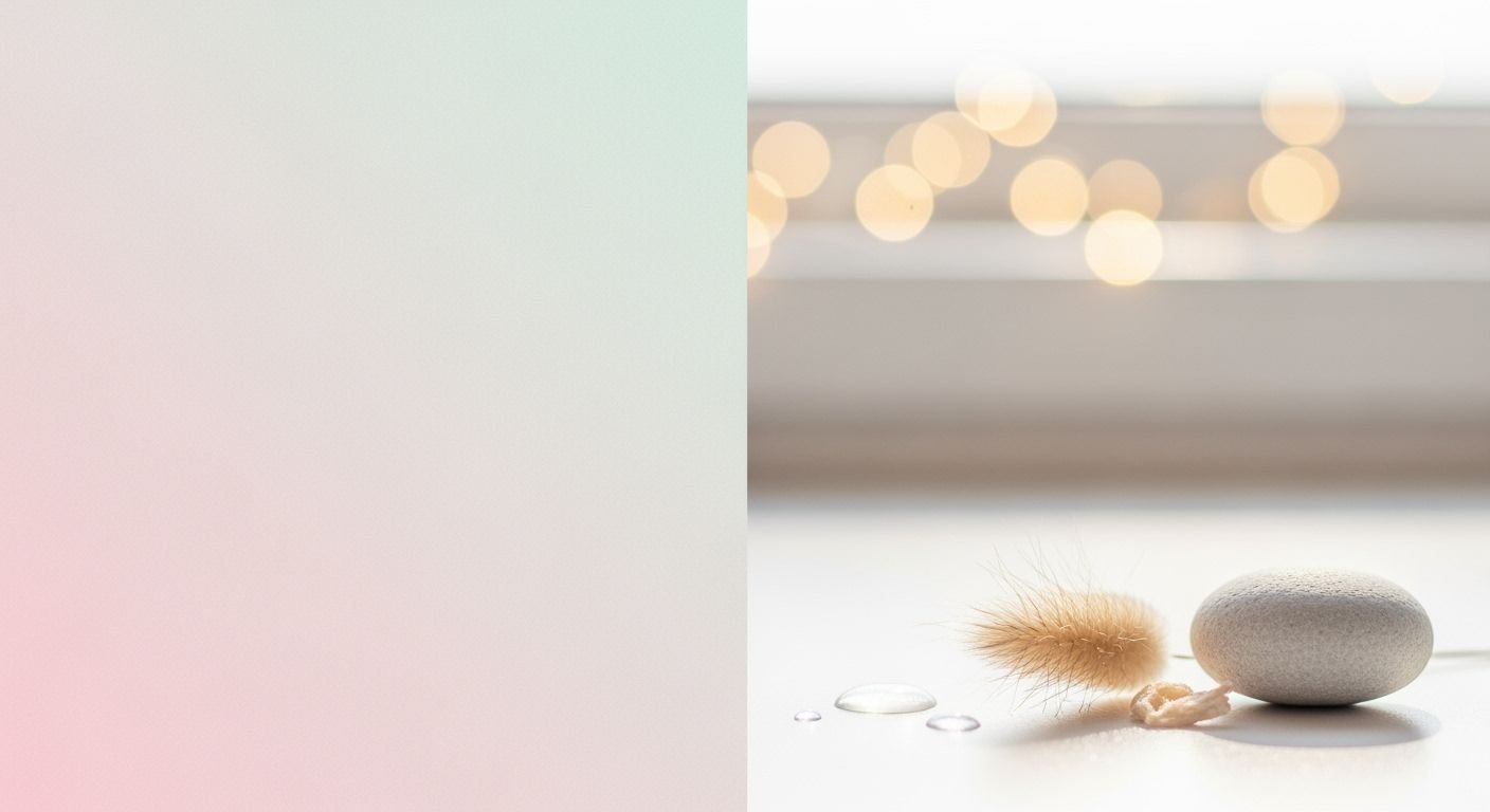 Couple of stones sitting on top of a table next to a window Background Image