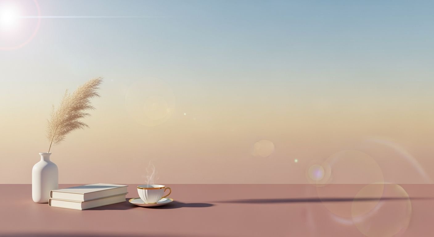 Cup of coffee and a book on a table Background Image