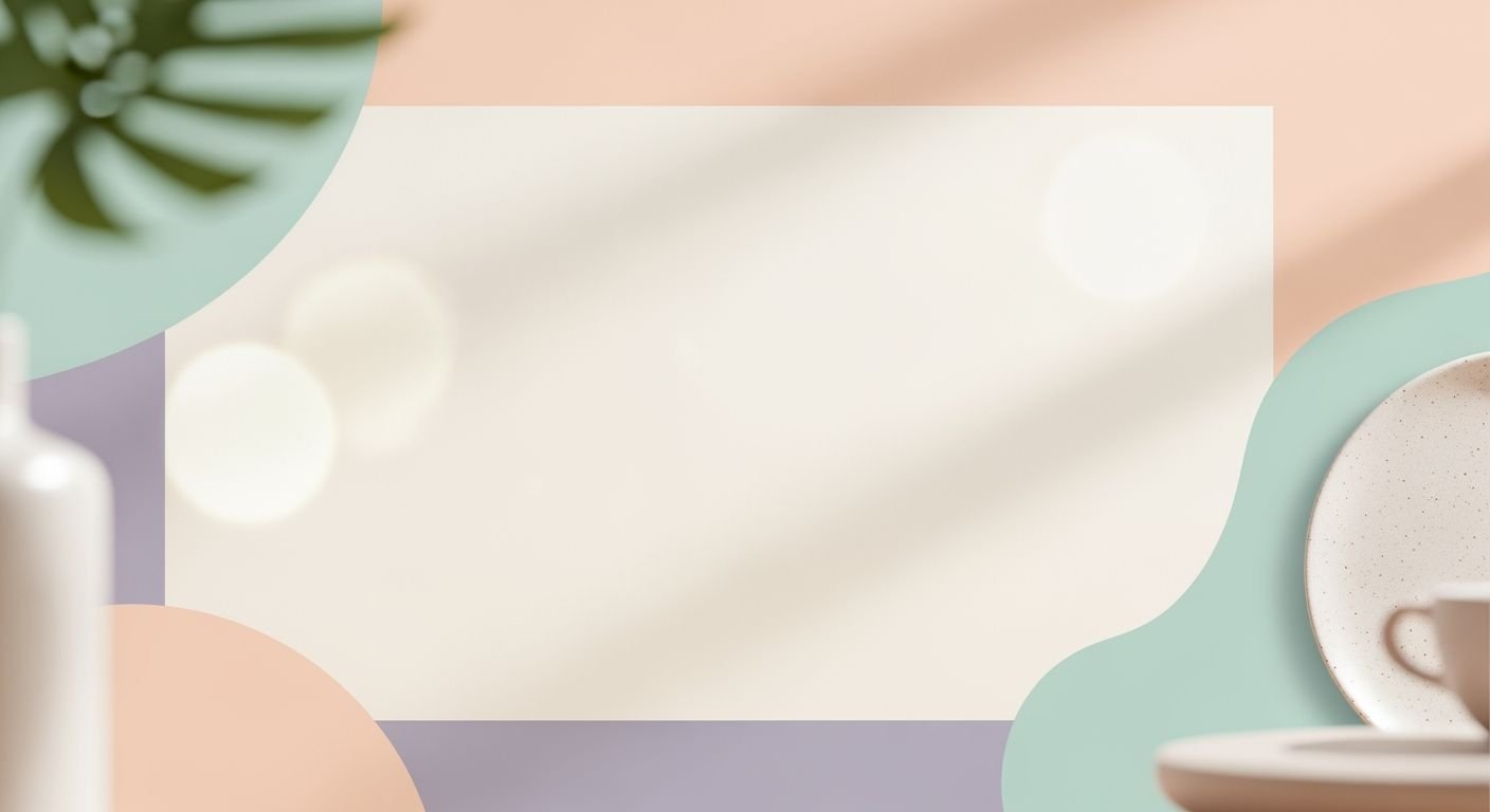 Cup of coffee and a vase on a table Background Image