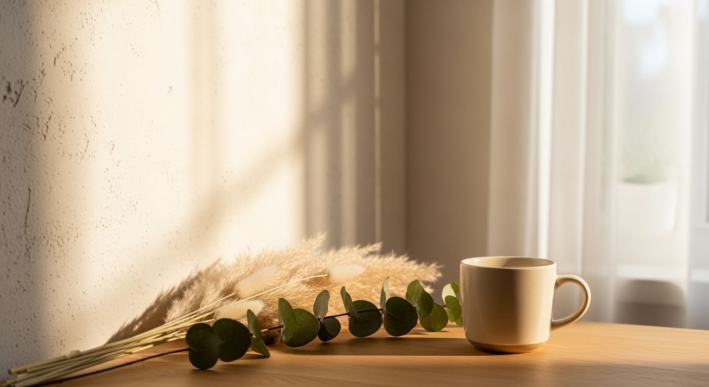 Cup of coffee sitting on top of a wooden table Background Image