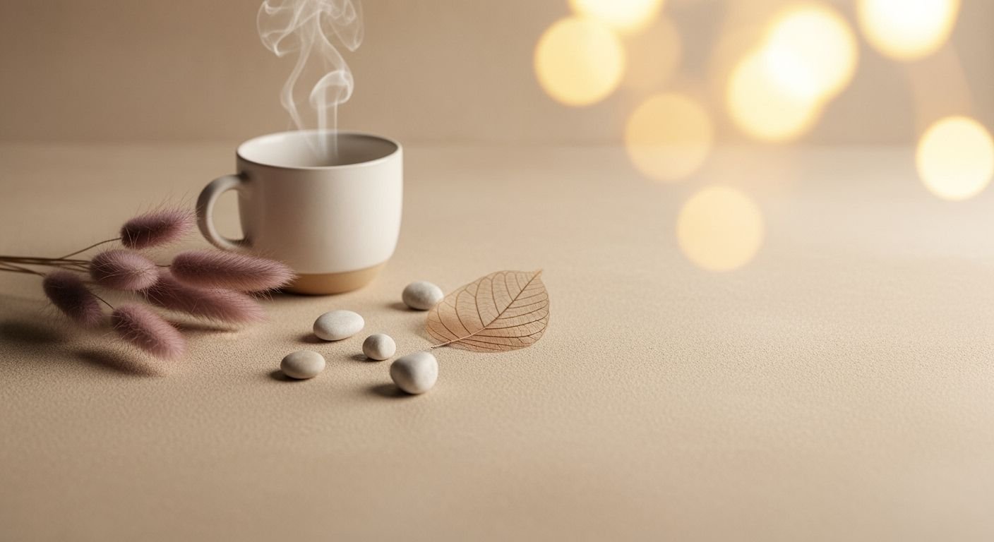Cup of coffee with steam coming out of it Background Image