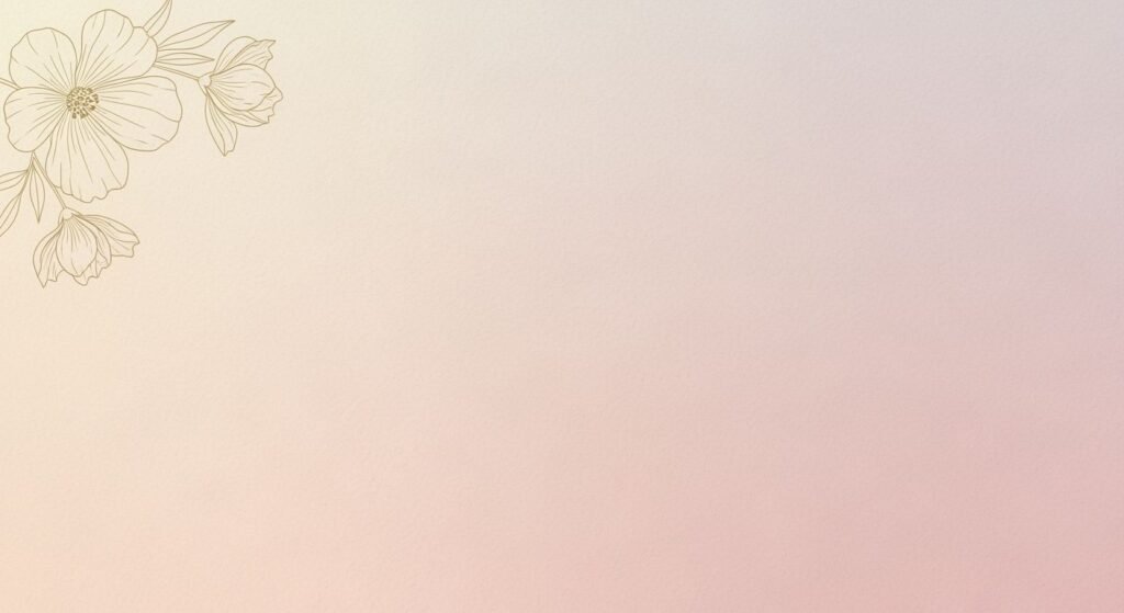 Drawing of a flower on a pink and white background Background Image